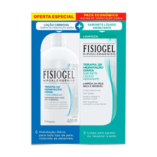 Kit Fsiogel Terapia Hidratação Loção Cremosa 400ml + Sabonete Líquido Terapia Hidratação Diária 150ml