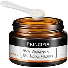 Pó ultrafino Principia 95% Vitamina C + 5% Ácido Ferulico Vc-95 10g