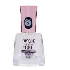 Esmalte Risque Cintilante Diamond Gel Top Coat Fixador Efeito Paete 9.5ml
