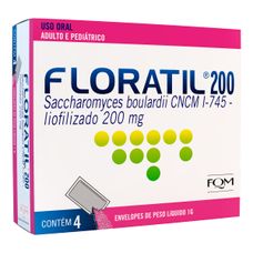 Floratil Fqm Pediátrico 200mg com 4 envelopes