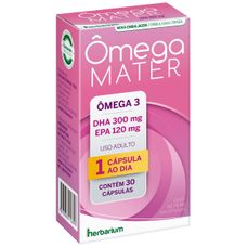 Ômega Mater Herbarium 120mg+ 300mg com 30 cápsulas