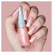 Esmalte Impala Viva Ame & Brilhe Glitter 3D Viva com Amor 7,5ml