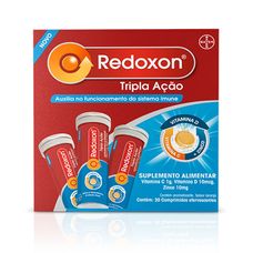 Redoxon Bayer Tripla Ação Com 30 Comprimidos Efervescentes