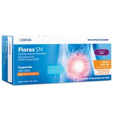 Florax Sm Sabor Uva Pediátrico com 5 Flaconetes de 5ml
