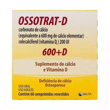 Ossotrat Plus Delta 600mg  Zero Açúcar com 60 comprimidos