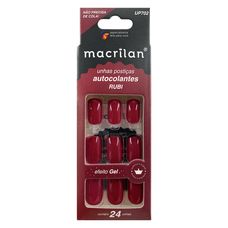 Unhas Postiças Macrilan Médio Rubi