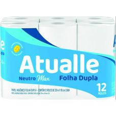 Papel Higienico Atualle Folha Dupla 20m 12 Rolos