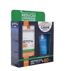 Kit La Roche-posay Anthelios Protetor Solar Facial Airlicium Fps80 40g + Gel De Limpeza Effaclar Concentrado 50g
