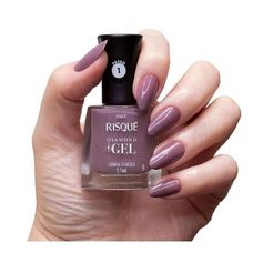 Esmalte Risque Comercial Cremoso Diamond Gel Lavanda Francesa 9.5ml
