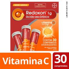 Redoxon Bayer Sabor Laranja 1g com 30 comprimidos Efevescentes