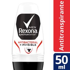 Desodorante Rexona Men Antibacteriano Invisible Roll On 50ml