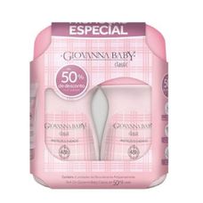 Kit Desodorante Giovanna Baby Classic Rosa 2 Unidades