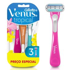 Aparelho de Depilação Gillette Venus Tropical 3 Unidades