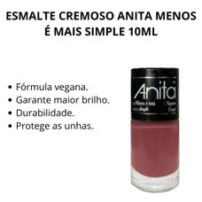 Esmalte Anita Menos É Mais Simples 10ml