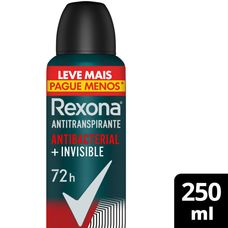 Desodorante Rexona Men Antibacterial + Invisible 72H Aerossol 250ml