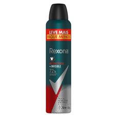 Desodorante Rexona Men Antibacterial + Invisible 72H Aerossol 250ml