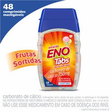 Sal de Fruta Eno Tabs com 48 comprimidos mastigáveis