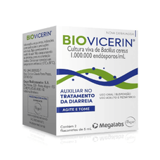 Biovicerin 1.000.000 Endospóros/ml Suspensão 2 Flaconetes 5ml