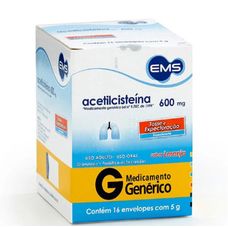 ACETILCISTEINA 600MG 16ENV EMS