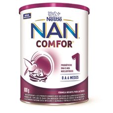 Nan Comfor Nestlé Fórmula Infantil 1 -  800g - 0 a 6 meses
