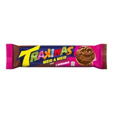 Biscoito Trakinas Recheado Chocolate E Morango 126g