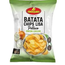 Batata Chips Croques Petisco Onion Cream 45g