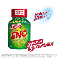 Sal de Fruta Eno Guaraná 2,28g+ 0,49g+ 2,17g 100g