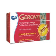 Gerovital Ems com 60 cápsulas gelatinosas Mole