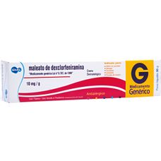 Dexclorfeniramina Ems 10mcg creme Dermatológico 30g