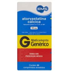Atorvastatina Ems 10mg 30 comprimidos