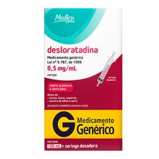 Desloratadina Medley 0,5mg/ml xarope frasco 100ml