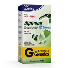 Dipirona Sódica Neo Quimica 500mg Gts 20ml