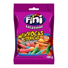 Balas de Gelatina Fini Minhocas Cítricas Sortidas 100g