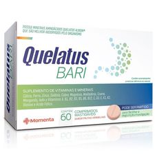 Quelatus Bari Momenta com 60 comprimidos mastigáveis