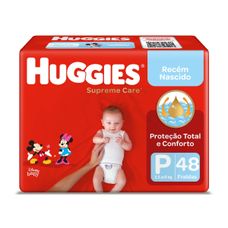 Fralda Huggies Supreme Care Mega Tamanho P com 48 Unidades