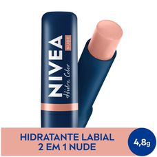 Protetor Labial Nivea Hidra Color Nude 2 em 1 4,8g