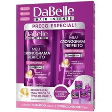 Kit Shampoo Dabelle Cronograma Perfeito 250ml + Condicionador Dabelle Cronograma Perfeito 175ml