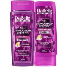 Kit Shampoo Dabelle Cronograma Perfeito 250ml + Condicionador Dabelle Cronograma Perfeito 175ml