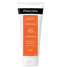 Protetor Solar Principia Fps60 29% Fluido Uv Toque Seco Antioleosidade  + 2% Niacinamida Ps-03 200ml