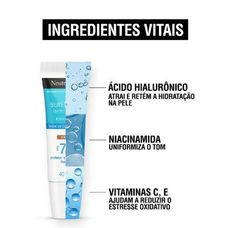 Protetor Solar Facial Neutrogena Sun Fresh Hydro Boost FPS 70 Cor 3.0 40ml
