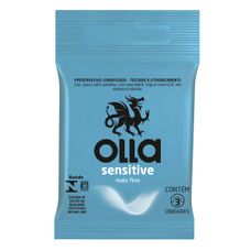 Preservativo Olla Lubrificante Stimulus com 3 Unidades