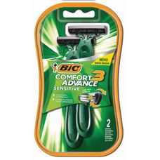 Aparelho Barbeador Bic Compfort Pele Sensi 3 Lâminas