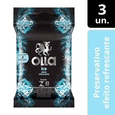 Preservativo Olla Ice com 3 Unidades