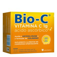 Bio C União Química 1g com 30 comprimidos Efervescente