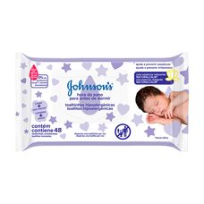 Lenço Umedecido JohnsonS & JohnsonS Baby Hora Do Sono com 48 Unidades
