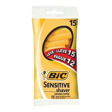 Aparelhode  Barbear Bic Sensitive Leve 15 Pague 12