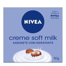 Sabonete Nivea Caixinha Soft Milk 90g