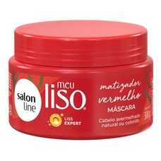 Máscara Capilar Matizadora Salon Line Vermelho Meu Liso 300g
