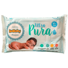 Toalha Umedecida Isababy Ultra Pura com Etiqueta com 50 Unidades