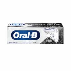 creme Dental Oral-B 3D White Carvao 102g